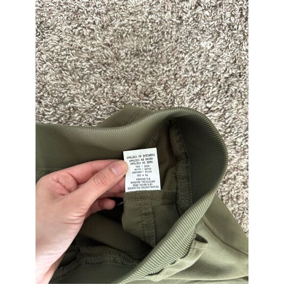 Jaanuu Women’s Plus Size 3X 4-Pocket Relaxed Essential Pants Scrubs Khaki Green - Picture 9 of 13